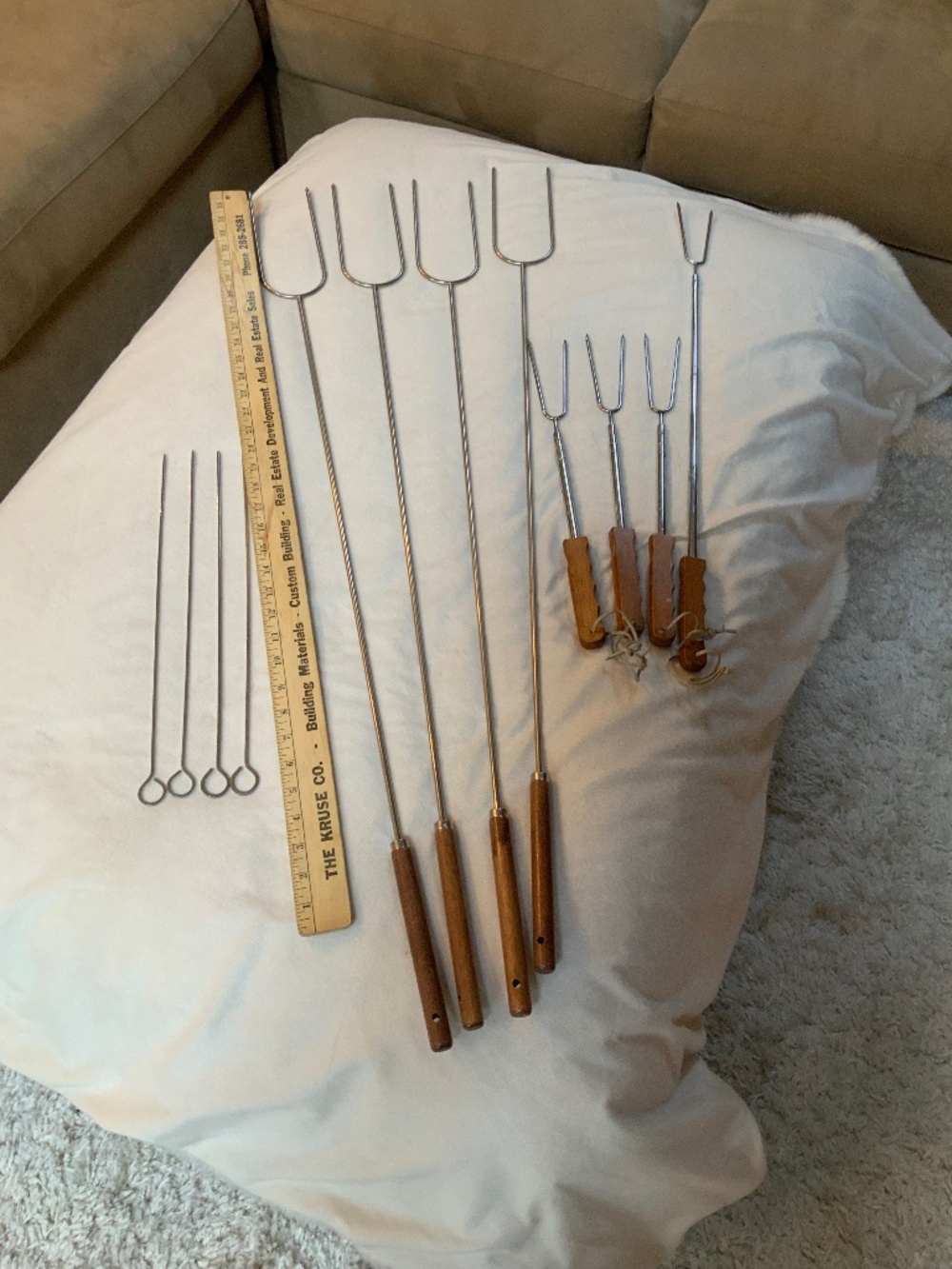 Zyliss Corn Cob holders x8 sets Skewers x12  Cabincore BBQ Grilling Campfire